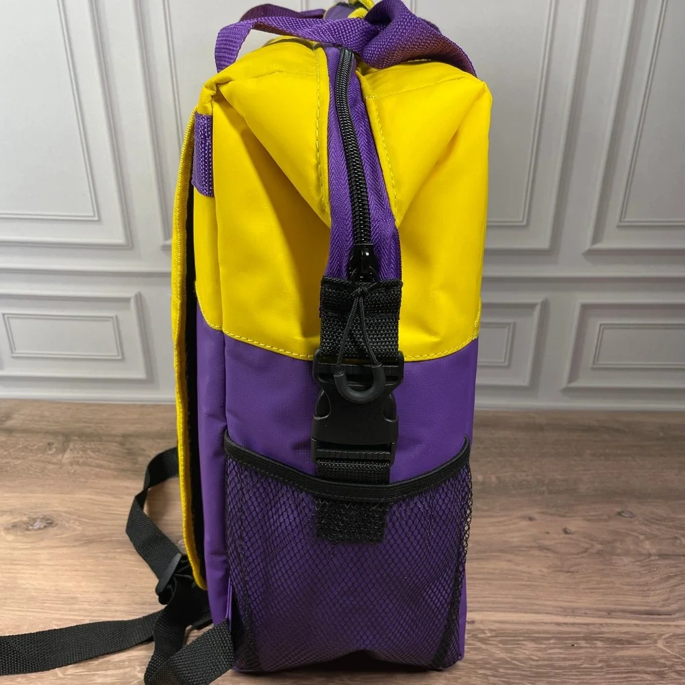 Minnesota Vikings Yellow Purple Insulated Lunch Backpack Bag Cooler NFL Football
